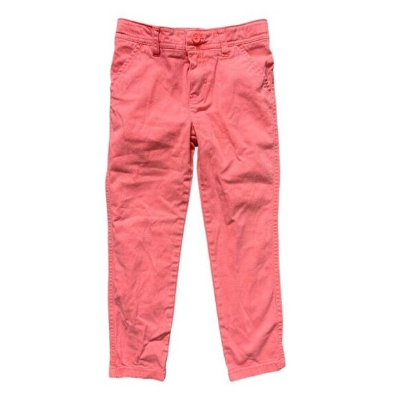 Youth Girls Cat & Jack Adjustable Tab Waist Coral Skinny Jeans - Sz 6 - Picture 1 of 1